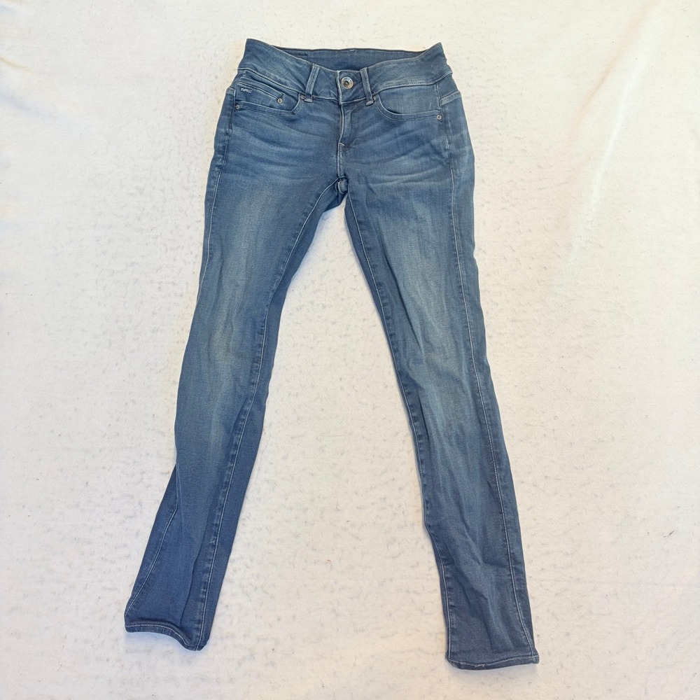 G-Star Raw Midge Cody Mid Skinny Jeans Womens 25 Blue Denim Stretch